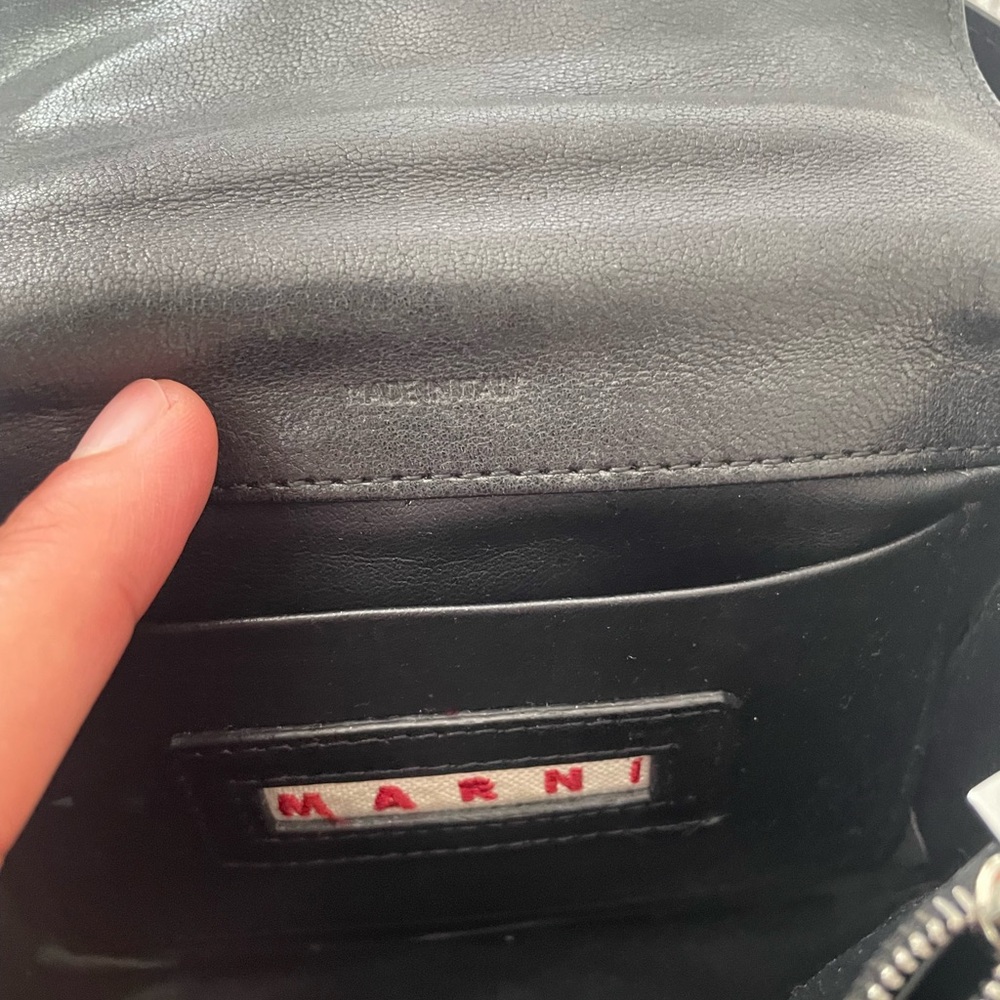 Marni Trunk Bag Black Leather crossbody - Picture 5 of 10